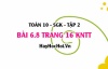 Bài 6.8 trang 16 Toán 10 tập 2 Kết nối tri thức